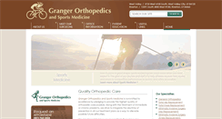 Desktop Screenshot of grangerorthopedics.com